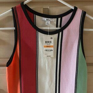 Bar III multi sleeveless knit sweater small